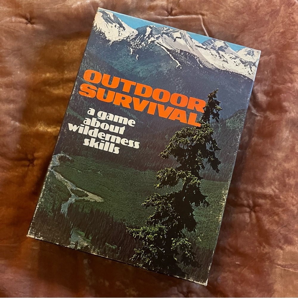 Vintage Outdoor Survival  board game